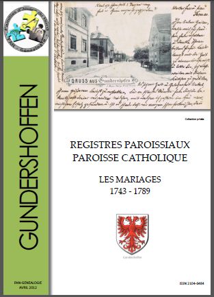 GUNDERSHOFFEN - MARIAGES
