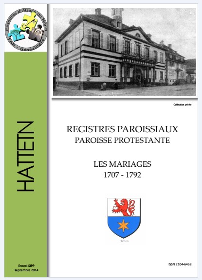 HATTEN - MARIAGES