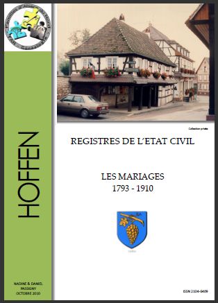 HOFFEN - MARIAGES