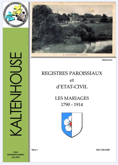 KALTENHOUSE - MARIAGES