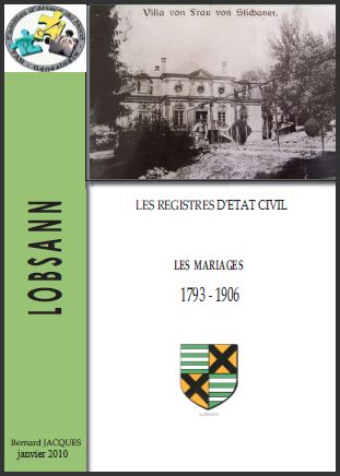 LOBSANN - MARIAGES