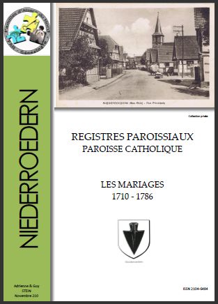 NIEDERROEDERN - MARIAGES